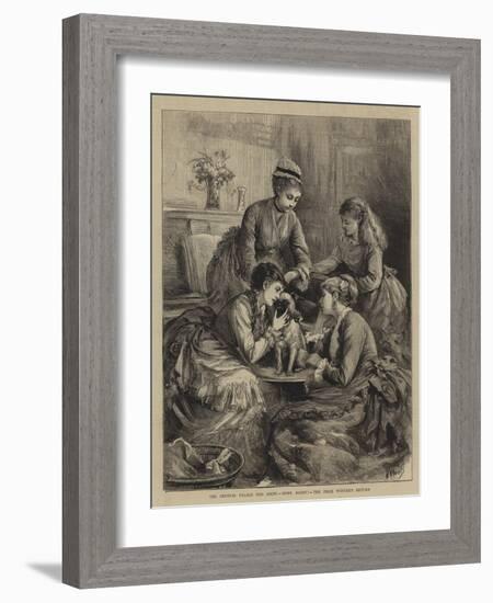 The Crystal Palace Dog Show, Home Again!, the Prize Winner's Return-Henry Woods-Framed Giclee Print