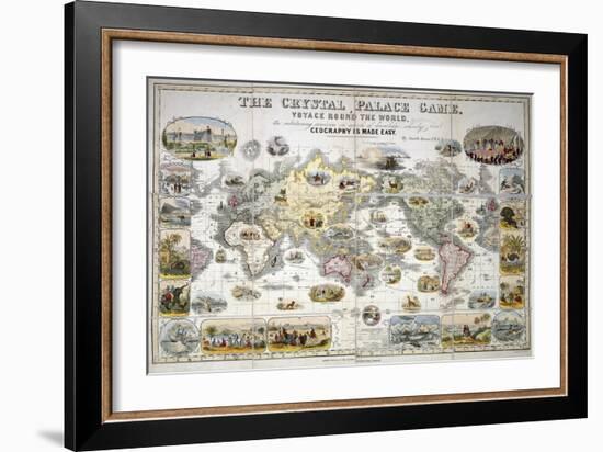 The Crystal Palace Game, Voyage Round the World, 1855-Henry Smith Evans-Framed Giclee Print