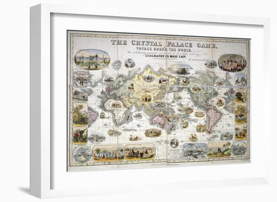 The Crystal Palace Game, Voyage Round the World, 1855-Henry Smith Evans-Framed Giclee Print