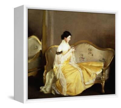 William McGregor Paxton Tea Leaves Giclee Canvas Print