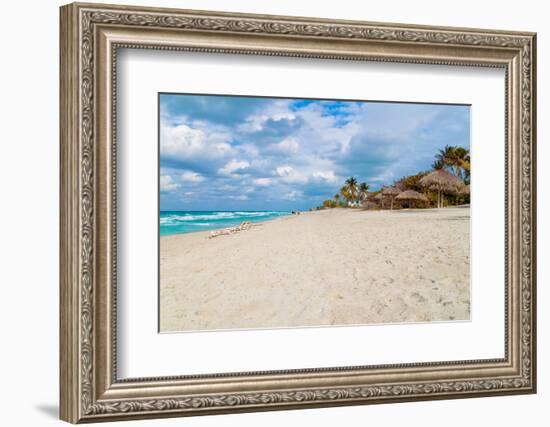 The Cuban Beach of Varadero on a Beautiful Day-Kamira-Framed Photographic Print