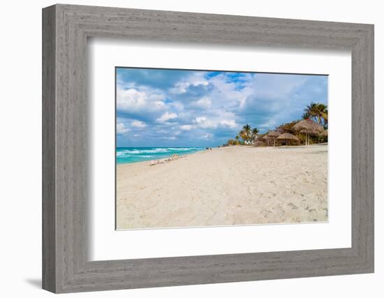 The Cuban Beach of Varadero on a Beautiful Day-Kamira-Framed Photographic Print