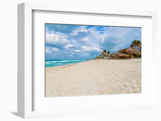 The Cuban Beach of Varadero on a Beautiful Day-Kamira-Framed Photographic Print