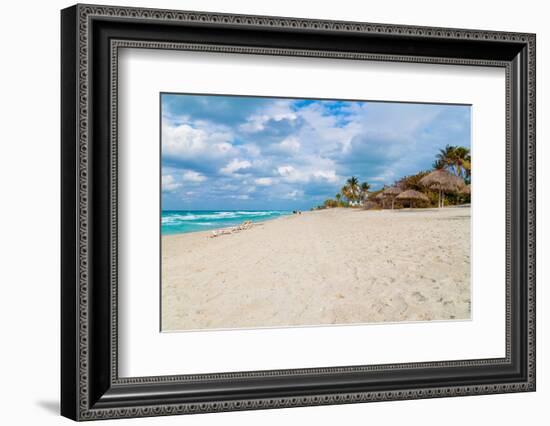 The Cuban Beach of Varadero on a Beautiful Day-Kamira-Framed Photographic Print