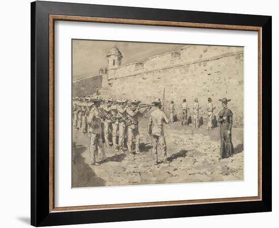 The Cuban Martyrdom-Frederic Remington-Framed Giclee Print