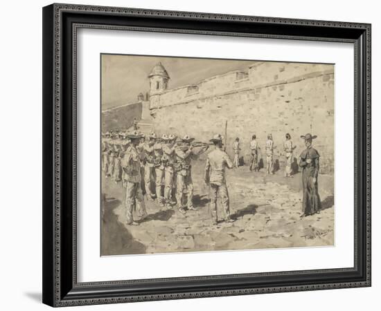 The Cuban Martyrdom-Frederic Remington-Framed Giclee Print