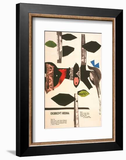 The Cucumber Hero-Okurkovy-null-Framed Art Print