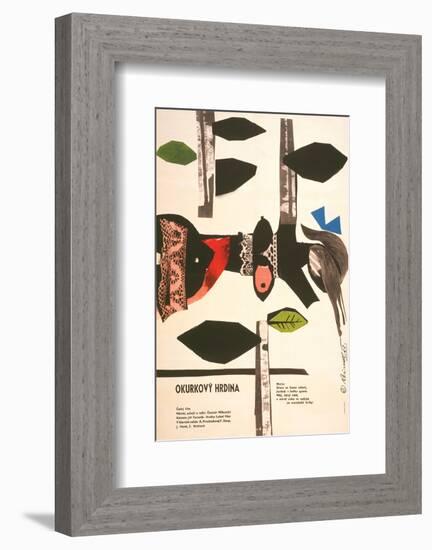 The Cucumber Hero-Okurkovy-null-Framed Art Print