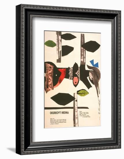 The Cucumber Hero-Okurkovy-null-Framed Art Print