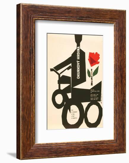 The Cucumber Hero-Okurkovy-null-Framed Art Print