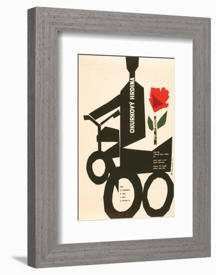 The Cucumber Hero-Okurkovy-null-Framed Art Print