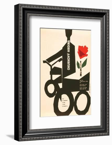 The Cucumber Hero-Okurkovy-null-Framed Art Print