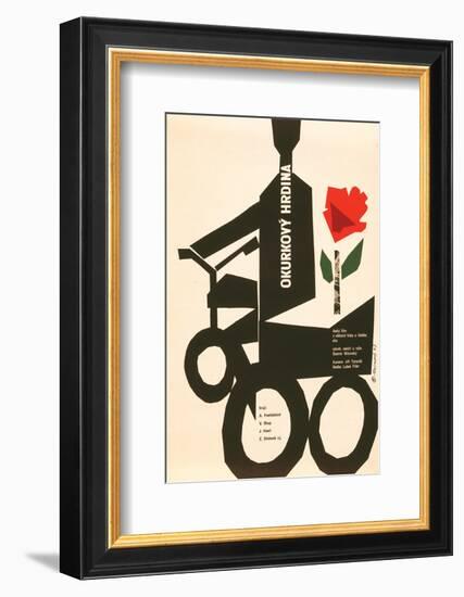 The Cucumber Hero-Okurkovy-null-Framed Art Print