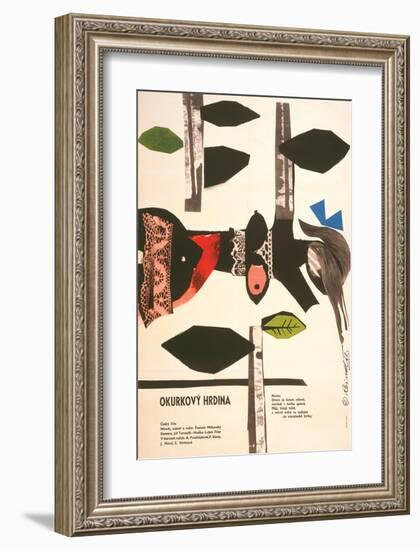 The Cucumber Hero-Okurkovy-null-Framed Art Print