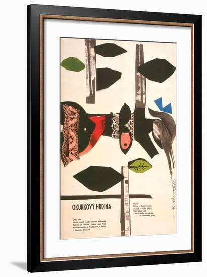 The Cucumber Hero-Okurkovy-null-Framed Art Print