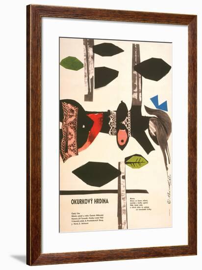 The Cucumber Hero-Okurkovy-null-Framed Art Print