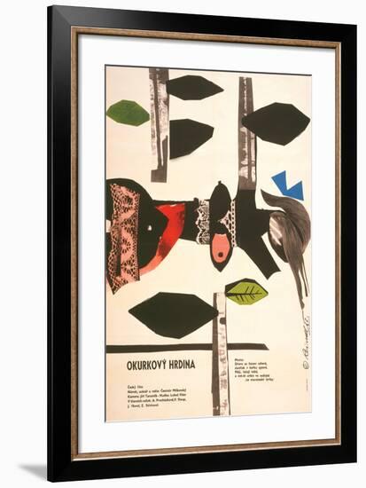 The Cucumber Hero-Okurkovy-null-Framed Art Print