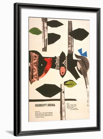 The Cucumber Hero-Okurkovy-null-Framed Art Print