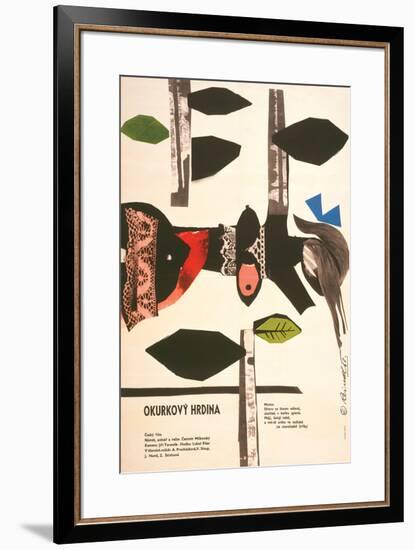 The Cucumber Hero-Okurkovy-null-Framed Art Print