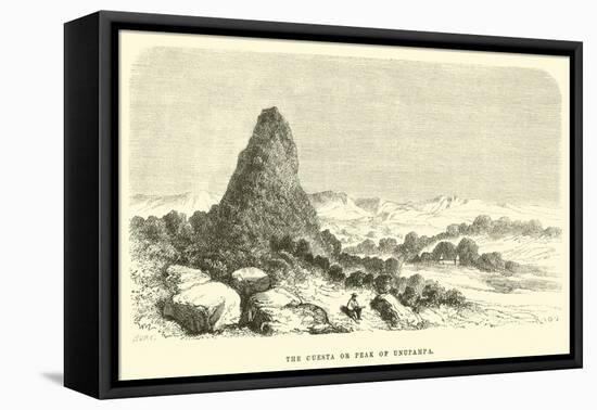 The Cuesta or Peak of Unupampa-Édouard Riou-Framed Premier Image Canvas