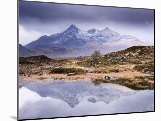 The Cuillins Reflected in the Lochan, Sligachan, Isle of Skye, Scotland, UK-Nadia Isakova-Mounted Photographic Print