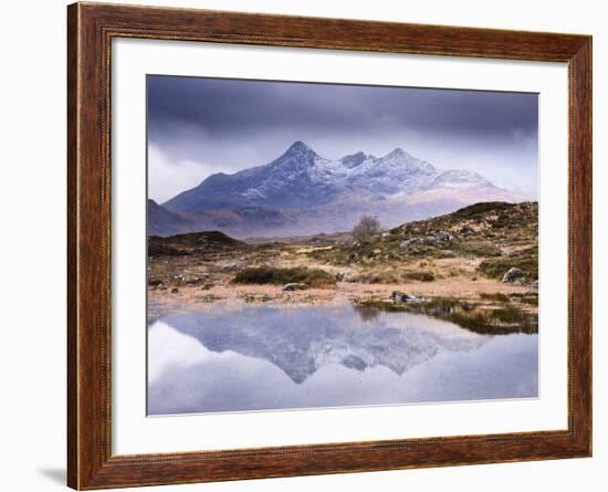 The Cuillins Reflected in the Lochan, Sligachan, Isle of Skye, Scotland, UK-Nadia Isakova-Framed Photographic Print