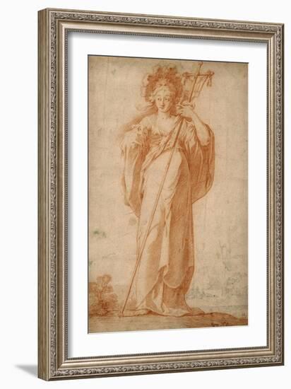 The Cuman Sibyl, C.1630-Claude Vignon-Framed Giclee Print