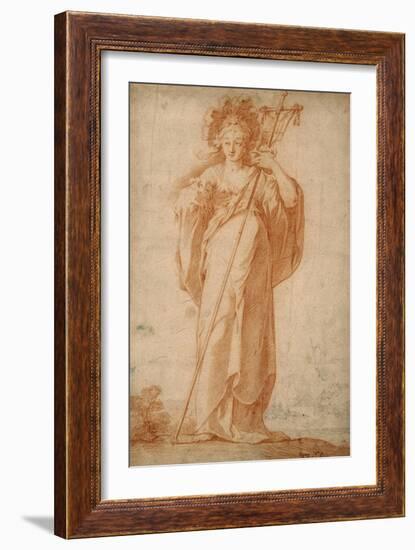 The Cuman Sibyl, C.1630-Claude Vignon-Framed Giclee Print