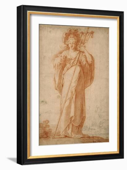 The Cuman Sibyl, C.1630-Claude Vignon-Framed Giclee Print