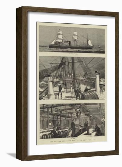 The Cunard Company's New Steam Ship Gallia-null-Framed Giclee Print