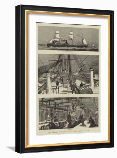 The Cunard Company's New Steam Ship Gallia-null-Framed Giclee Print