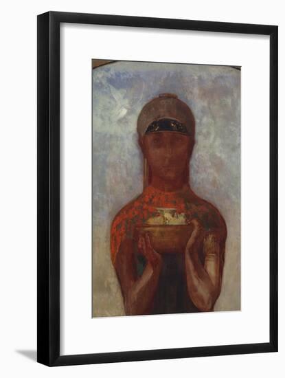 The Cup of Mystery, with Sibyl; La Coupe De Mystere, Ou Sibylle-Odilon Redon-Framed Giclee Print