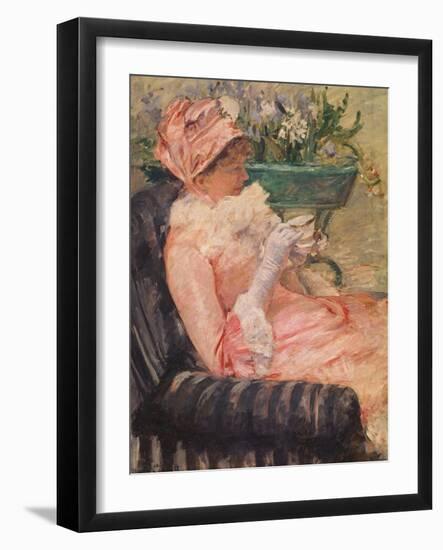 The Cup of Tea, Ca, 1880-81-Mary Cassatt-Framed Giclee Print