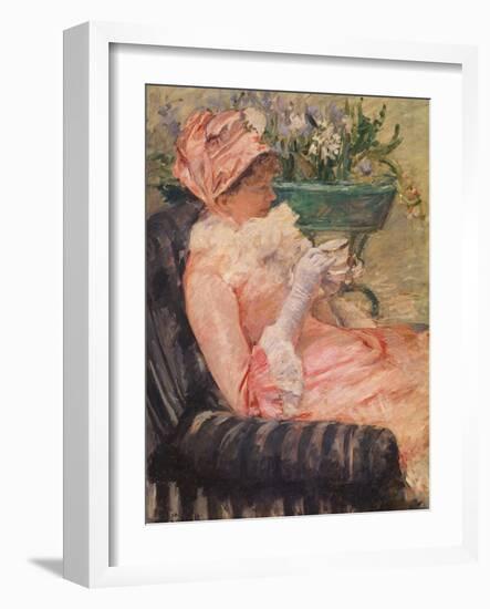 The Cup of Tea, Ca, 1880-81-Mary Cassatt-Framed Giclee Print