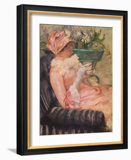 The Cup of Tea, Ca, 1880-81-Mary Cassatt-Framed Giclee Print