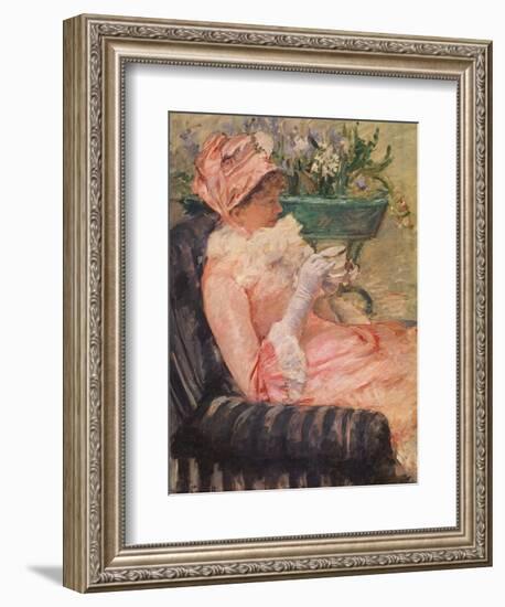 The Cup of Tea, Ca, 1880-81-Mary Cassatt-Framed Giclee Print