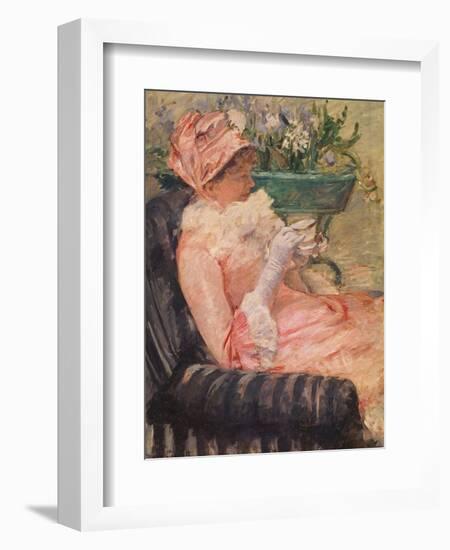 The Cup of Tea, Ca, 1880-81-Mary Cassatt-Framed Giclee Print