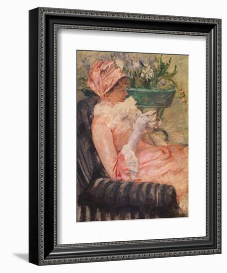 The Cup of Tea, Ca, 1880-81-Mary Cassatt-Framed Giclee Print