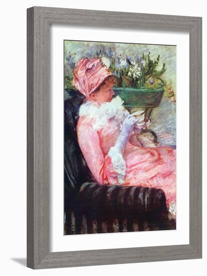 The Cup of Tea-Mary Cassatt-Framed Art Print