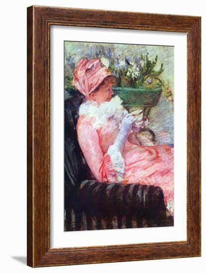 The Cup of Tea-Mary Cassatt-Framed Art Print