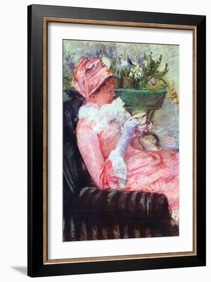 The Cup of Tea-Mary Cassatt-Framed Art Print