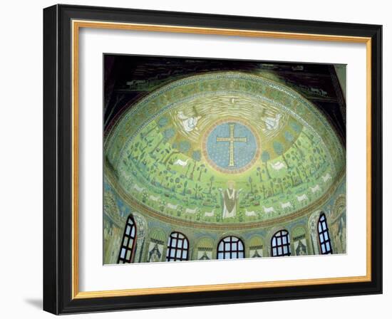 The Cupola with a Mosaic Depicting St. Apollinare-null-Framed Giclee Print