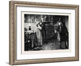 The Curate of Glevering: the Denunciation of Charles Trevor-John Dawson Watson-Framed Giclee Print