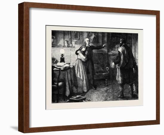 The Curate of Glevering: the Denunciation of Charles Trevor-John Dawson Watson-Framed Giclee Print