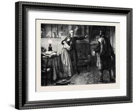 The Curate of Glevering: the Denunciation of Charles Trevor-John Dawson Watson-Framed Giclee Print