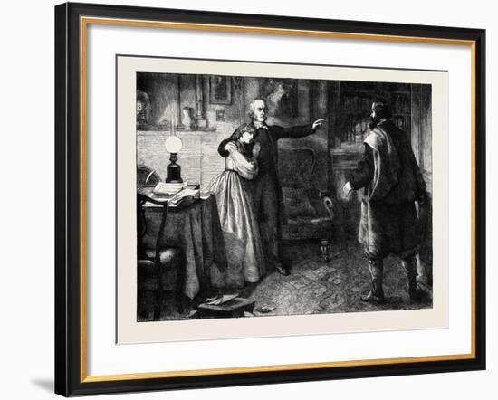 The Curate of Glevering: the Denunciation of Charles Trevor-John Dawson Watson-Framed Giclee Print