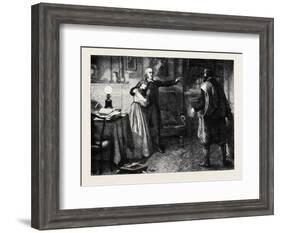 The Curate of Glevering: the Denunciation of Charles Trevor-John Dawson Watson-Framed Giclee Print