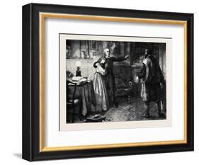 The Curate of Glevering: the Denunciation of Charles Trevor-John Dawson Watson-Framed Giclee Print