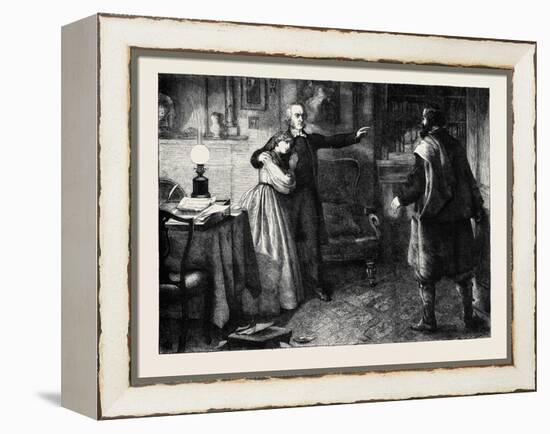 The Curate of Glevering: the Denunciation of Charles Trevor-John Dawson Watson-Framed Premier Image Canvas