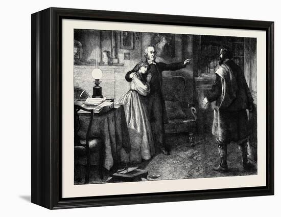 The Curate of Glevering: the Denunciation of Charles Trevor-John Dawson Watson-Framed Premier Image Canvas